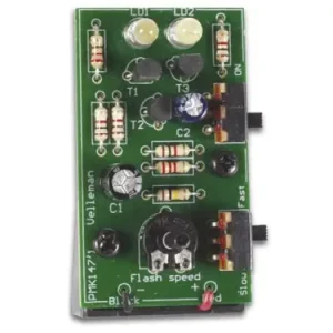 Abverkauf LED Stroboskop Blinker mit 2 weißen LEDs 9V MK147 Velleman Bausatz WHADDA WSL147