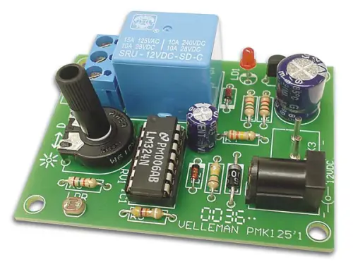 Beliebt Dämmerungsschalter 12V DC Wechslerkontakt MK125 WSL125 WHADDA Velleman Bausatz