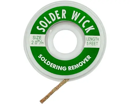 (1,33 EUR pro 1m) Entlötlitze 2,0mm x 1,5m aus Kupfer saugstark Versand Am Gleichen Tag