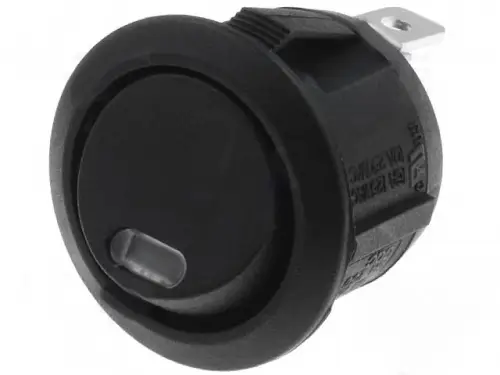 Wipp Schalter EIN / AUS inklusiv 12V DC LED Kontrolleuchte rot Markenprodukt