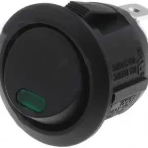 Jetzt Kaufen Wippentaster Taster rund mit Kontrolleuchte grün für 12V DC
