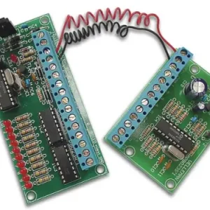 2 Draht Fernbedienung 10 Kanal 12V DC K8023 Velleman Bausatz WHADDA WSRC8023 Schnäppchen