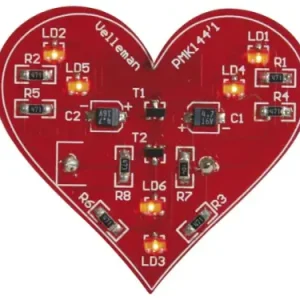 Blinkendes SMD-Herz MK144 Velleman Bausatz WHADDA WSSA144 Mega-Angebot